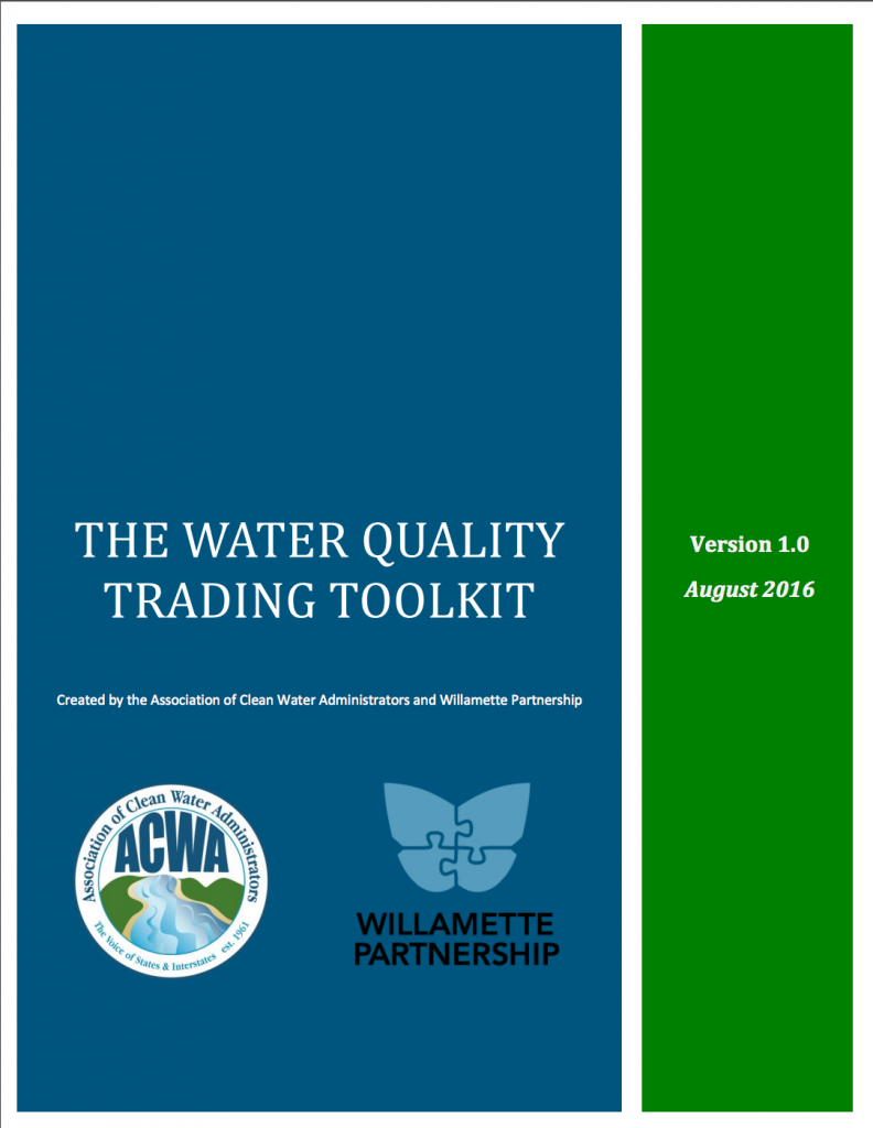 Cover to the Water Quality Toolkit